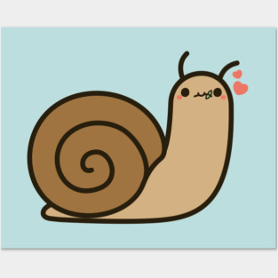 Cute snail Posters and Art