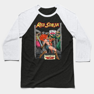 Red Sonja Cover Baseball T-Shirt