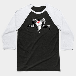 Sigil Of Leviathan Goat Skull Baseball T-Shirt