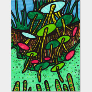 Underneath Posters and Art