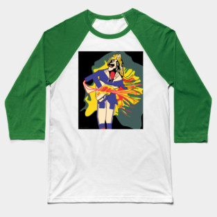 Guitar Player Baseball T-Shirt