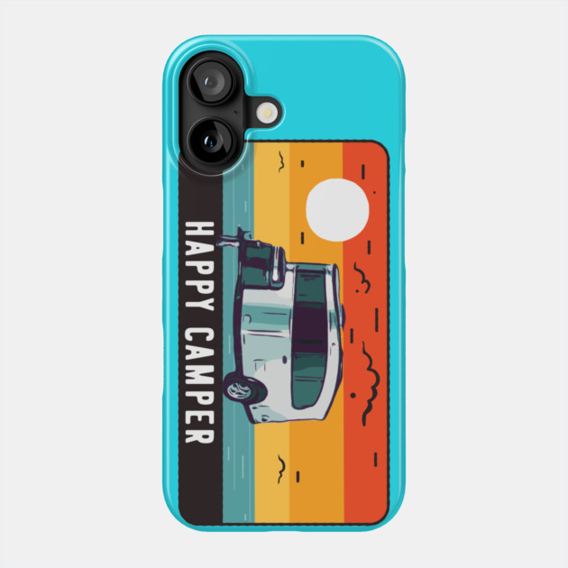 Happy Camper sunset Phone Case by Camp Happy Hour