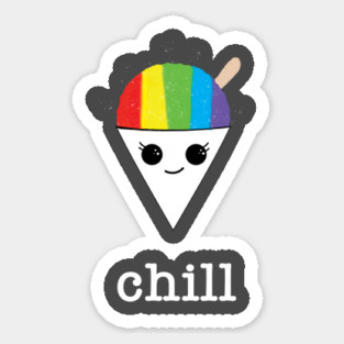Chill for dark colors Sticker