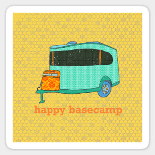 Happy Basecamp, honey Sticker
