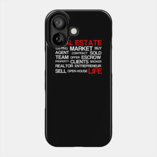 The Real Estate Words Phone Case