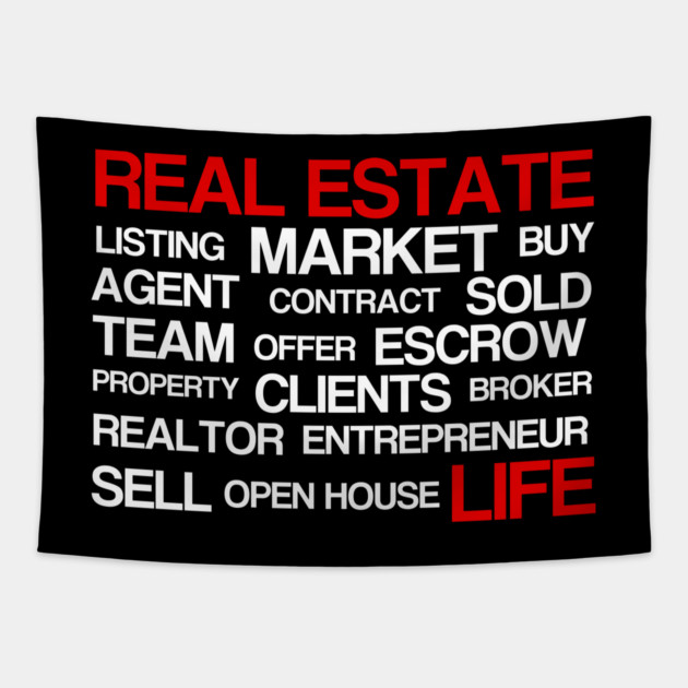 The Real Estate Words Tapestry by REG