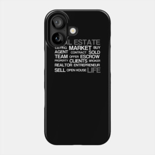 Real Estate Words Phone Case