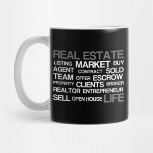 Real Estate Words Mug