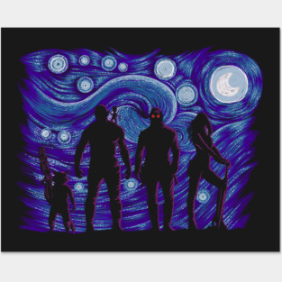 Starry Galaxy Posters and Art