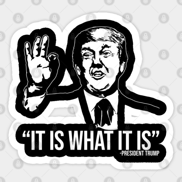 It Is What It Is Sticker by belownormal
