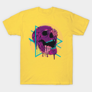 Vaporwave Skull Tattoo Style T-Shirt