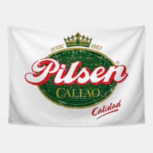 Pilsen Callo - vintage grunge design Tapestry