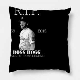 RIP Boss Hogg Pillow