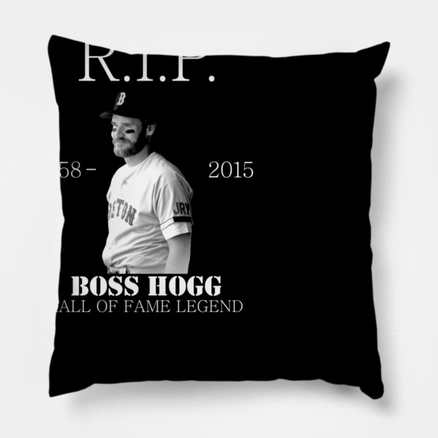 RIP Boss Hogg Pillow by LavaLamp