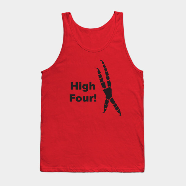 High Four Parrot Foot Tank Top by Einstein Parrot