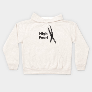 High Four Parrot Foot Kids Hoodie
