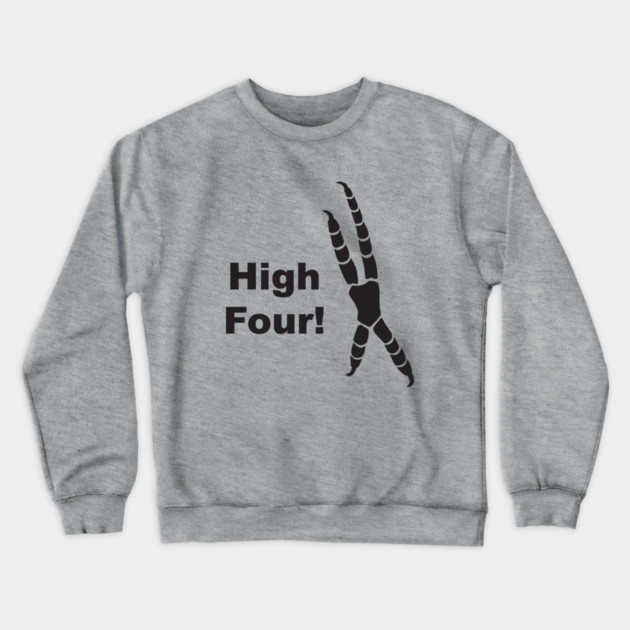 High Four Parrot Foot Crewneck Sweatshirt by Einstein Parrot