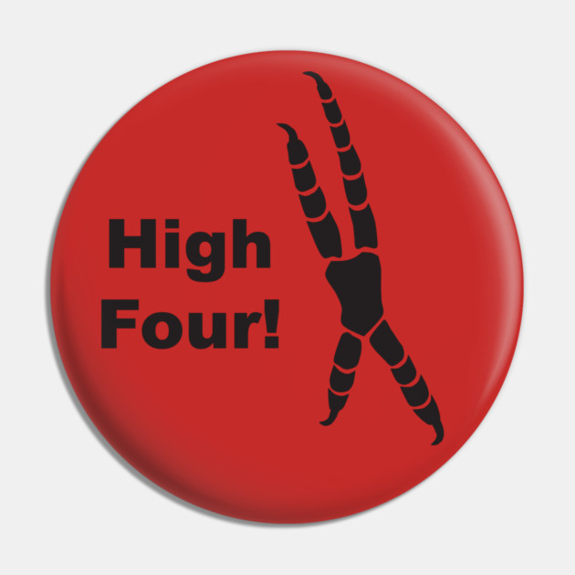 High Four Parrot Foot Pin by Einstein Parrot