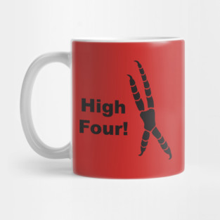 High Four Parrot Foot Mug