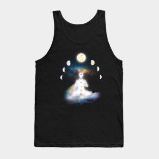 Lunar Moon Phases Transcending Chakra Meditation Tank Top