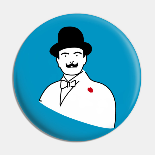 Hercule Poirot Agatha Christie Hercule Poirot Pin TeePublic