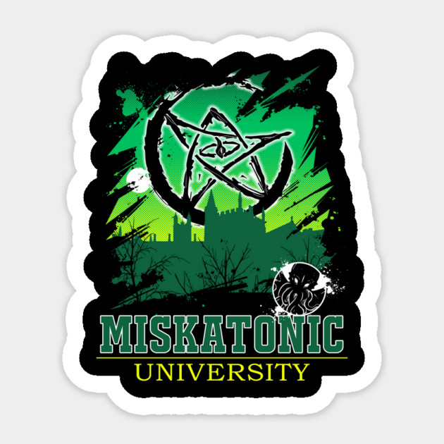 Miskatonic University Sticker by Raki