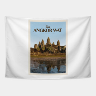 Visit Angkor Wat Tapestry
