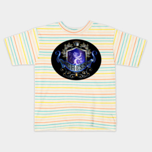 Chess Shield with White Dragon Kids T-Shirt