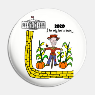 Funny anti Joe Biden Political Cartoon Pin
