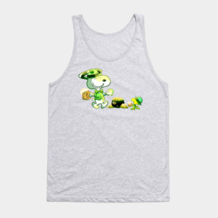 Saint Patricks Snoopy Tank Top