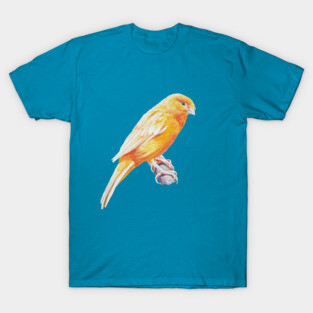 Canary Intermission - perched canary painting (no background) T-Shirt
