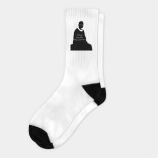 RUTH BADER GINSBURG "Real change, enduring change happens one step at a time.” poster Socks
