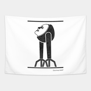 Reflections (Transparent Face) Tapestry