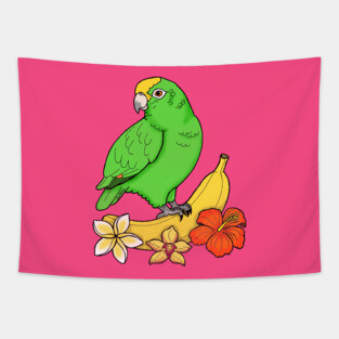Tropical Parrot-ise Tapestry