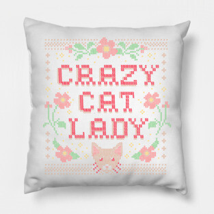 Crazy Cat Lady Pillow