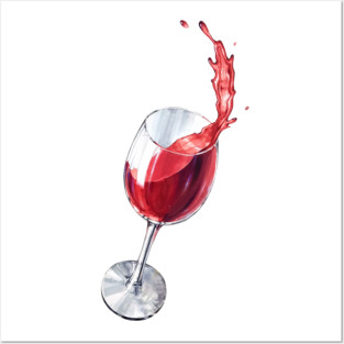 Red wine Posters and Art