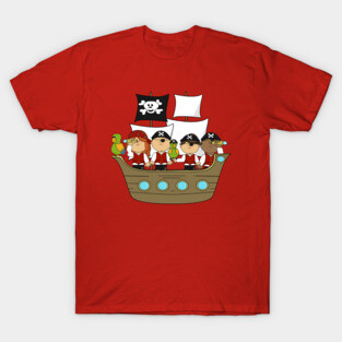 pirates on pirate ship T-Shirt