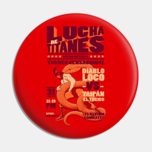 Lucha de Titanes Pin
