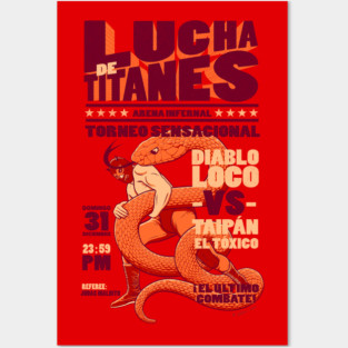 Lucha de Titanes Posters and Art