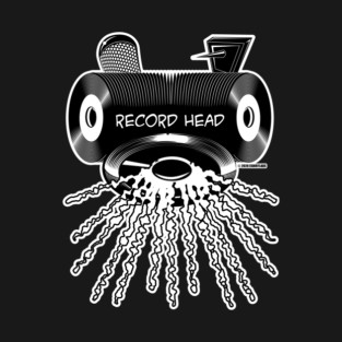 Record Head Vinyl Collector T-Shirt