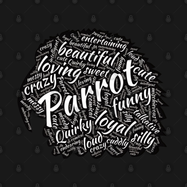 Parrot Head - Word Cloud by Einstein Parrot