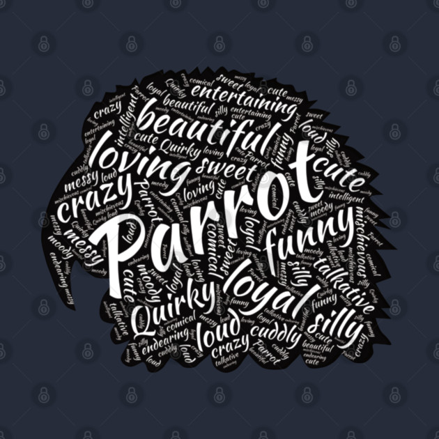 Parrot Head - Word Cloud by Einstein Parrot