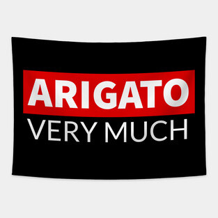 Arigato Very Much Tapestry