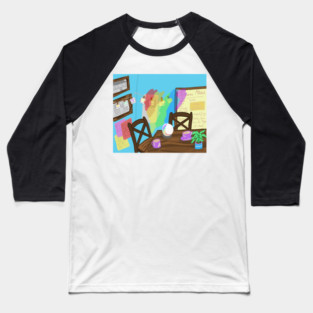 Light Hearts Art Baseball T-Shirt