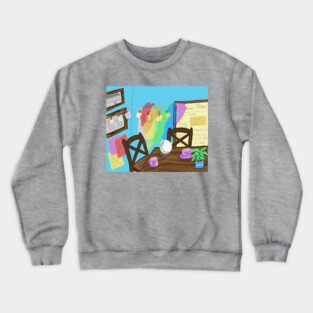 Light Hearts Art Crewneck Sweatshirt