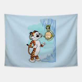 Snow-Monster Attack Tapestry