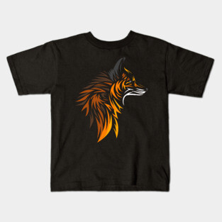 Tribal fox Kids T-Shirt