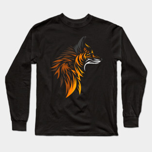 Tribal fox Long Sleeve T-Shirt