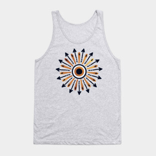 Evil Eye Nazar - Black and Gold Tank Top