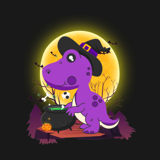 Witch Dinosaur - Halloween Dino by iHeartDinosaurs